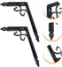 2pcs Luxshiny Heavy Duty Iron Angle Wall Brackets Shelf Support for DIY Storage and Workbench Low Profile Load-Bearing