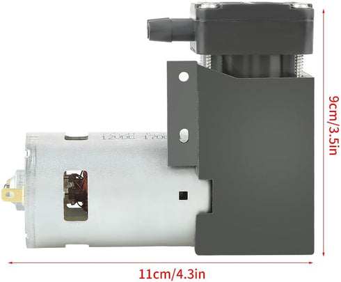 FTVOGUE Oilless Vacuum Pump DC12V 42W Mini Brush Piston Pressure Pump Flow 40L/min by FTVOGUE