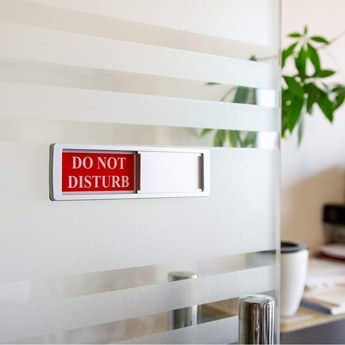 Privacy Sign - Do Not Disturb/Welcome for Home Office, Restroom, Conference, Hotel, Magnetic Slider Indicator
