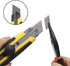 25MM Heavy Duty Utility Knife with 10pcs SK-5 Retract Blades, Rubber Grip Box Cutter for DIY Crafts