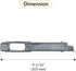 Set, 4-1/16" Brixwell Die Cast Finger Latch Zinc Construction, Mill Finish, Length, Includes Left and Right Hand
