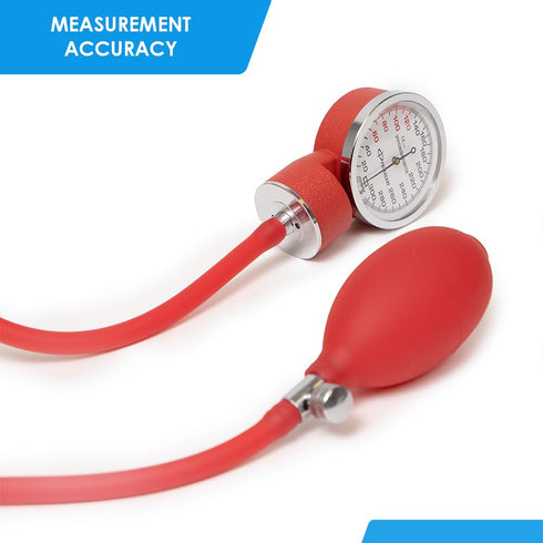 DS-9181-RD Primacare Professional Aneroid Sphygmomanometer and Sprague Rappaport Stethoscope, Manual Blood Pressure Kit