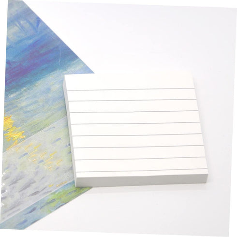 STOBOK 4 Pcs Lined Pad Small Divider Sticking Memo Paper, Sticky Kraft Tags, Bookmarks, Sticky Yellow Tabs
