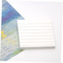 STOBOK 4 Pcs Lined Pad Small Divider Sticking Memo Paper, Sticky Kraft Tags, Bookmarks, Sticky Yellow Tabs