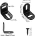 ITROLLE 20PCS 25x25x23mm L Corner Brace Adjustable Right Angle Bracket Black L-Shape Bracket with Screws for Wood