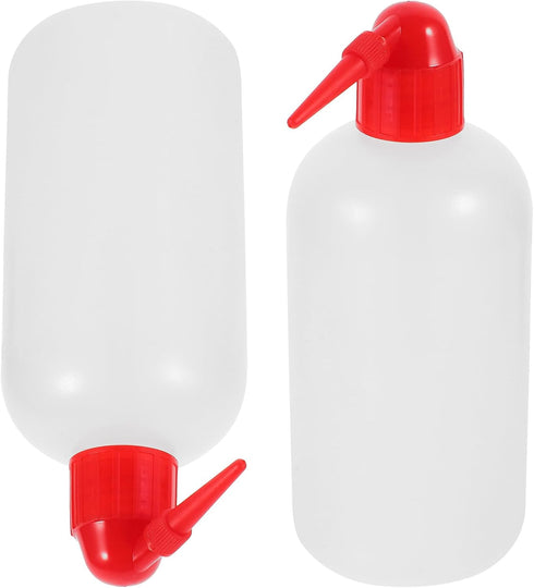 Veemoon 2 pcs Narrow Mouth Wash Bottles with Graduation Scale Laboratory Squeeze
