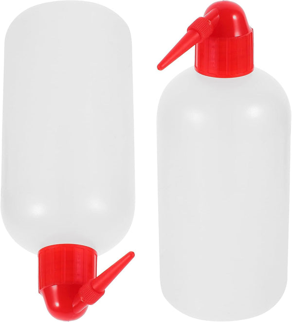 Veemoon 2 pcs Narrow Mouth Wash Bottles with Graduation Scale Laboratory Squeeze