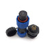SD13 6PIN Waterproof Power Connector, High Voltage Circular Electrical Power Connector Plug (Female)-Socket (Male)