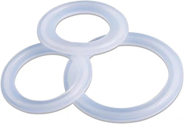 WITPKKL 5Pcs Fit 19mm-273mm Pipe O/D Sanitary Tri Clamp Ferrule Silicone Sealing Strip