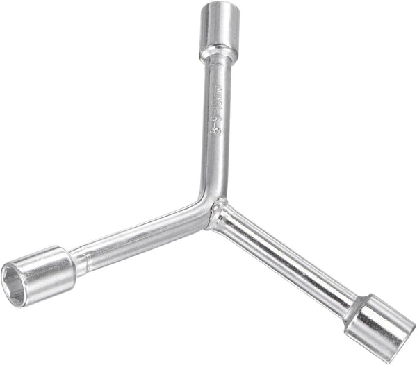 Y-Shaped 3 Way Socket Wrench, 8mm 9mm 10mm, 3-inch Length, CR-V Y-Type Hex Spanner Repair Tool, 1-Piece
