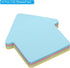 PATIKIL House Shape Sticky Notes, 2.7 x 2.7 Inch, 6 Pads Cute Self-Stick Memo Pads, 100 Sheets/Pad in 4 Colors.