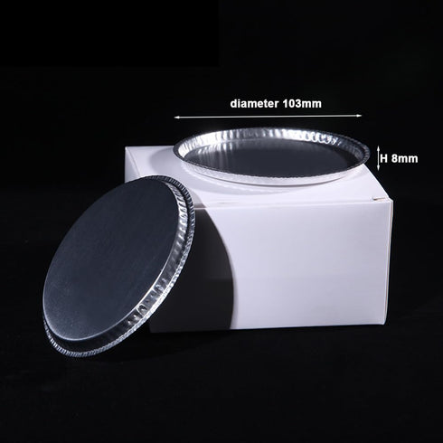 Aluminum Sample Pan for Moisture Analyzers, 103x8mm, Reusable, Pack of 50
