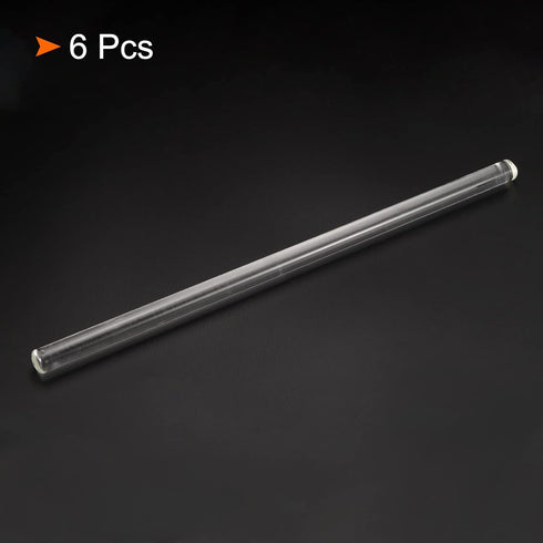 MECCANIXITY 3.3 Borosilicate Glass Stick 11.81" Length 12mm Dia Stir Rod Mixing Tools, 6Pcs