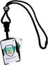 Metal Detector Friendly Lanyard with Badge Holder - 2 Card Display - Double Sided Open Face