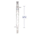 Borosilicate Glass Allihn Condenser, 24/40 Joint, 300mm Jacket Length Lab Glass