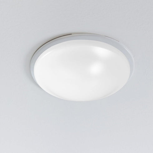 18.7cm iplusmile Replacement Mushroom Ceil Shade, Plastic White Flush Mount Ceiling Light Cover Lamp Dustcovers