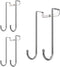 Over Door Hook Heavy Duty Hooks, Single Hook Loads up to 50lbs, Pack of 3 for Kitchen, Bathroom, Office