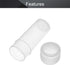 Othmro 50Pcs 5ml Plastic Lab Cylindrical Chemical Reagent Bottle, Wide Mouth for Liquid Storage