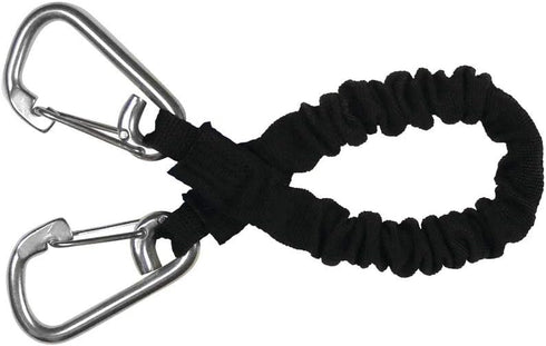 Extreme Max 3006.2879 BoatTector 2-Pack High-Strength Line Snubber & Storage Bungee, 12" with Medium Hooks