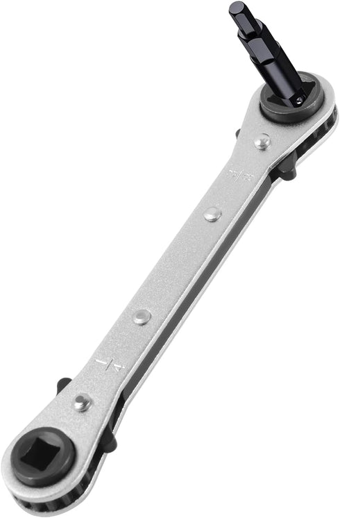 HVAC Service Wrench Tool Kit with Hexagon Bit Adapter for Air Conditioner Refrigeration Equipment Repair