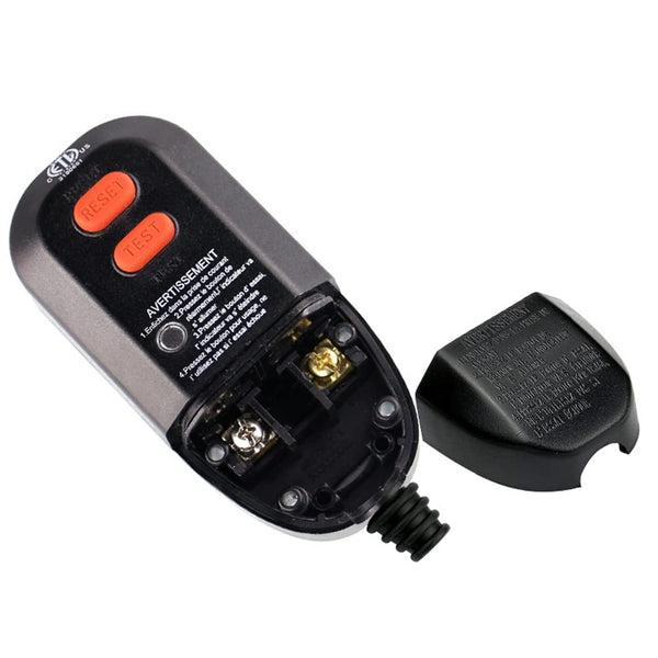 GutReise GFCI Replacement Plug Assembly, 15 Amp Ground Fault Circuit Interrupter, Manual Reset, 2-Prongs