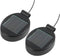 2 Pack Solar Light Replacement Top Part, Panel for Outdoor Hanging Lanterns, Black