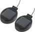 2 Pack Solar Light Replacement Top Part, Panel for Outdoor Hanging Lanterns, Black