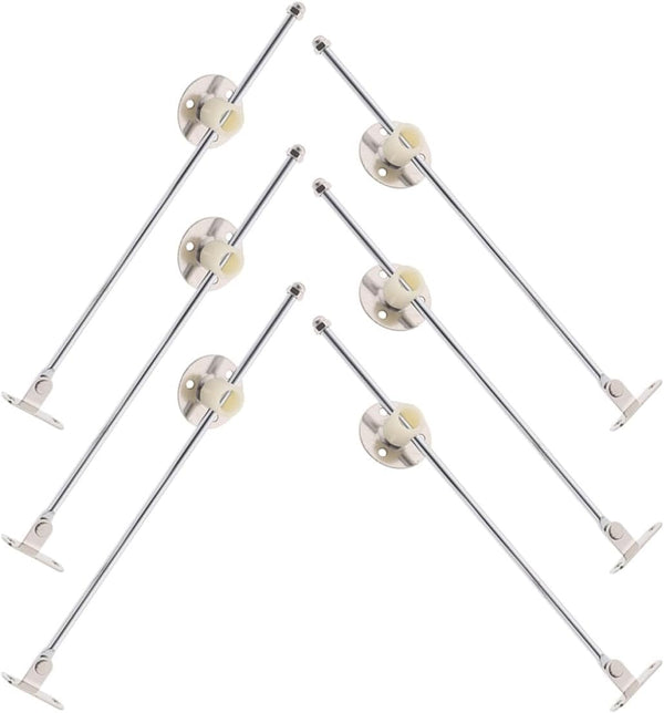 6pcs Cabinet Support Hinges Multi-use Iron Cabinet Hardware Hinges for Bedside and