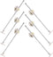 6pcs Cabinet Support Hinges Multi-use Iron Cabinet Hardware Hinges for Bedside and
