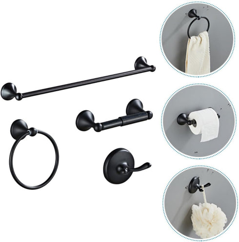 Set Stainless Steel Towel Rack Bathroom Accessory Toilet Holder Design
