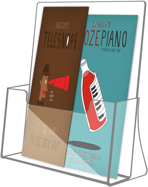 8.5 11 inches 2 Pack, Countertop NIUBEE Acrylic Brochure Holder x Clear Acrylic Literature Holder Plastic Flyer Display