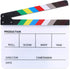 Hilitchi Acrylic Plastic Slate, 25x30cm/10x12" Dry Erase Director's Film Clapboard with Color Sticks