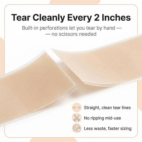 Dermatrue 2 20ft 120 Extra Large Hydrocolloid Roll x with Easy-Tear Perforations + Precut Pimple Patches Hydrocolloid