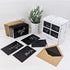 T&M Quality Designs LLC 100 4 4x6 Inch Black Thank You Cards with Brown Kraft Envelopes and Stickers - Designs Bulk