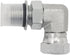 (2-PACK) 6901-06-04-NWO Hydraulic Hose Adapter Fitting, 3/8" Male Adjustable Nut O-Ring Boss, 90° Elbow