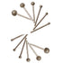 12 Pcs 1/8" Shank Diamond Tipped Coated Mount Point, Rotary Grinding Head Jewelry Burr