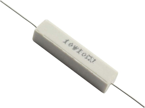 Tegg 10PCS 10W Horizontal Cement Resistors, 10 ohm 5% Ceramic Wirewound Resistors