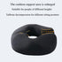 Generic Tailbone 16.5"x15"x3.5" 19 (Pink-1) Orthopedic Donut Seat Cushion Round Hollow Design for Office Chair Car