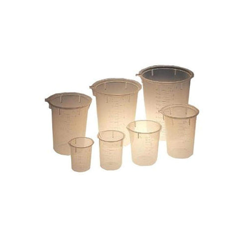 Maryland Plastics, Inc. Graduated 15 mL, Polypropylene Plastic Disposable Beaker, Measuring Cup Part Number L-1200 (Pack of 100) for use in Labs, Scientific, Schools, Hospitals, Doctors Offices