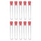 10 Pcs Test Tubes, Clear Plastic Test Tubes with Caps for Scientific Experiments, Kids Party Supplies