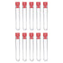 10 Pcs Test Tubes, Clear Plastic Test Tubes with Caps for Scientific Experiments, Kids Party Supplies