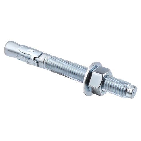 1/4 inch x 2-1/4 inch Wedge Anchor, 40 Pieces Zinc Plated Heavy Duty Fastener for Concrete