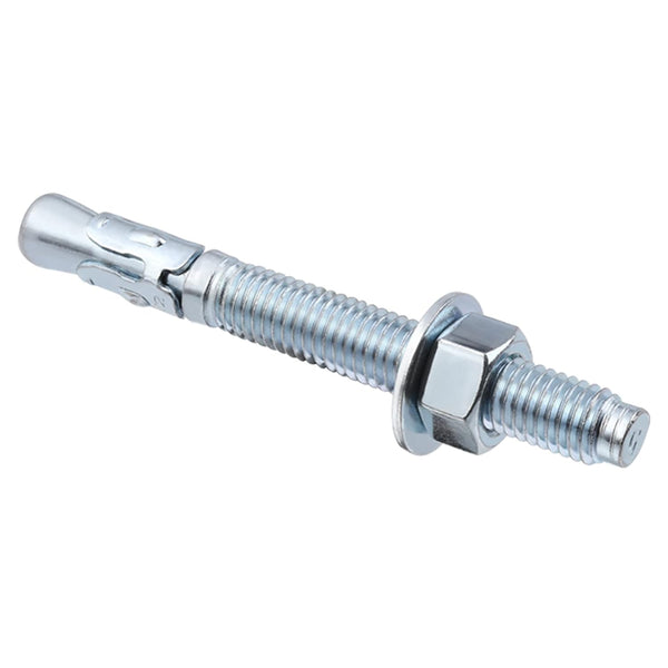1/4 inch x 2-1/4 inch Wedge Anchor, 40 Pieces Zinc Plated Heavy Duty Fastener for Concrete
