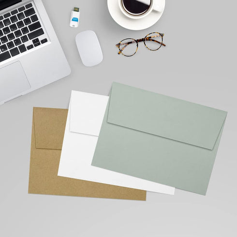 LUXPaper A7 Invitation Envelopes | 5 1/4" x 7 1/4" | Slate Gray | 70lb. Text | 50 Qty
