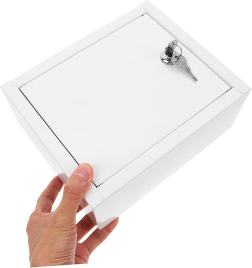 VICASKY Wall Mounted Milk Box with Lock Portable Milk Case for Home Office and Garden Durable Multi Use Organizer
