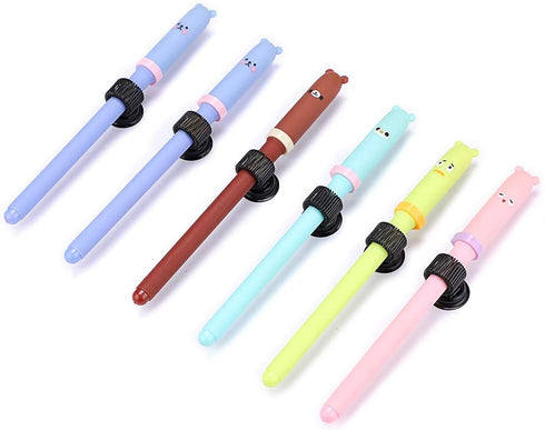 BTSKY Stainless Steel Pen Holder Clips 8 Pack (Black)