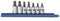 GEARWRENCH 7 Pc. 3/8" Drive Ball End Hex Bit Socket Set, Metric