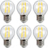Bitlitshine 6-Pack G45 E26 LED Small Globe Bulbs 60Watt Equivalent, 2700K Warm White,