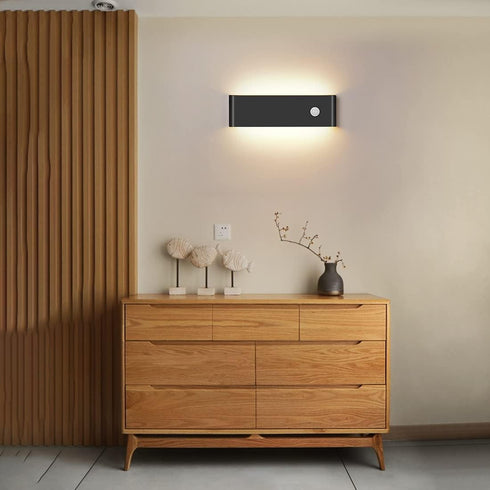 Sorfia 12W 3000K, 1 Pack) LED Hardwired Motion Sensor Light Indoor Wall Sconce, Motion Sensor Wall Light Indoor Sconce