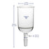 Borosilicate Glass Buchner Filtering Funnel with Coarse Frit (G1), 95mm Inner Diameter, 500ml